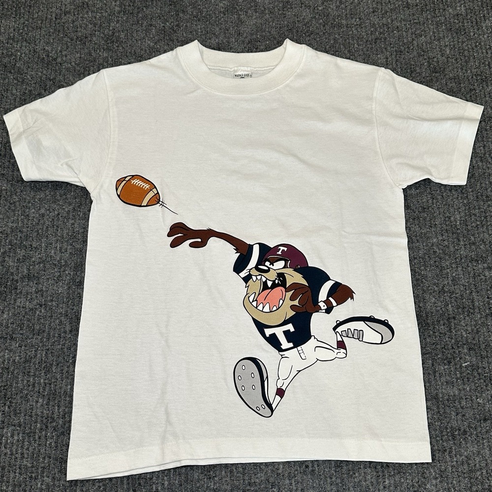 VTG 90s T-Shirt Tasmanian Devil Acme Youth Large Looney Tunes Warner Bros 1998